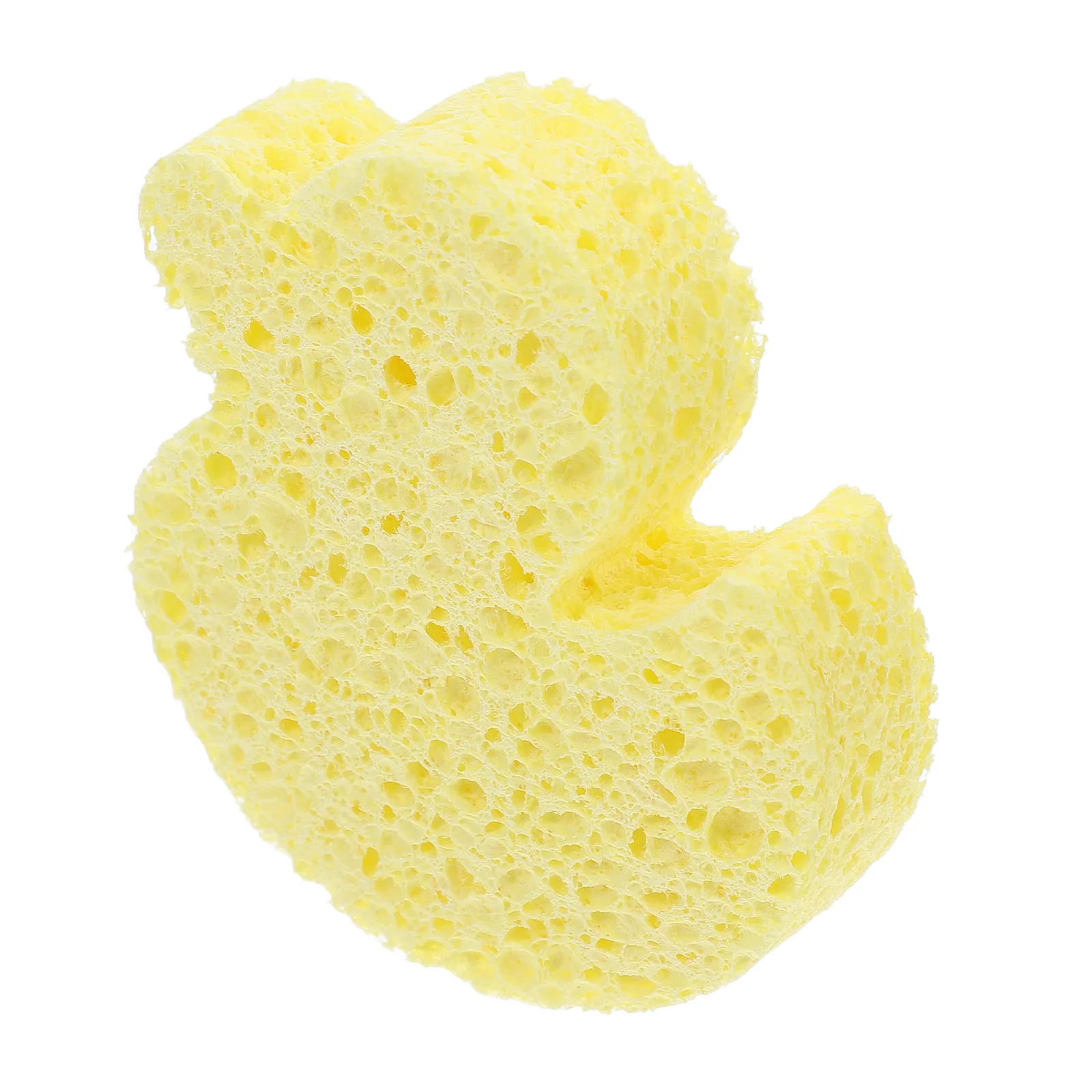 

Premium Wood Pulp Bath Sponge Shaped Like Duck Extra Gentle on Skin Great Lather for Showers Baby Bath Sponge