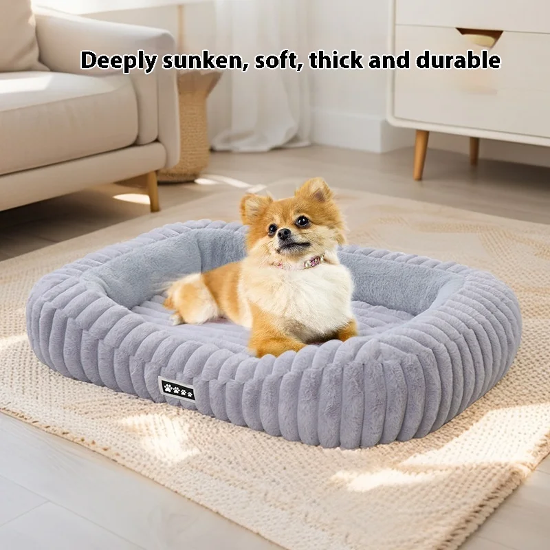 

New Pet Products Creative Drawing Cat Nest Winter Warm Pet Nest Dog Mat