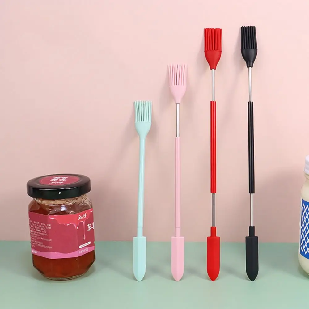 

Cream Beauty Tools Oil Brush Kitchen Accessories Silicone Telescopic Spatula Cosmetics Spoon Makeup Brushes Deep Bottle Scraper
