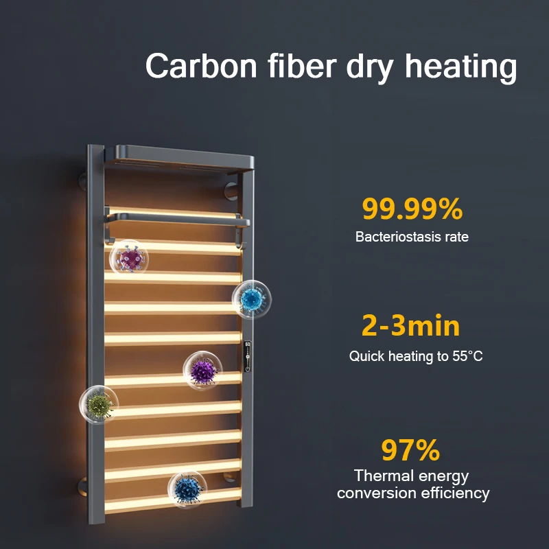 Factory Direct Sales of Electric Towel Racks Essential Electric Towel Racks for Bathrooms Wall-mounted Electric Towel Racks