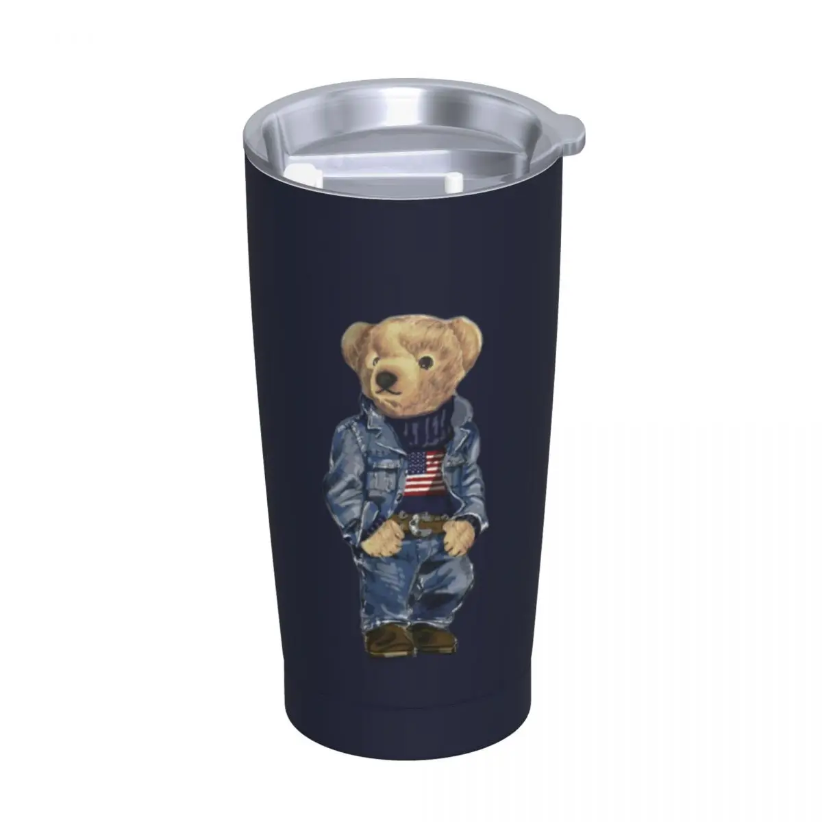 Ralph Bear 20oz Stainless Steel Insulated Thermal Coffee Car Cup Cold Hot Mugs Vacuum Flask