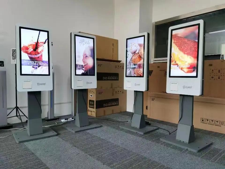 Karten-Zahlungsterminal-Maschinenkiosk für Restaurants, Lebensmittelgeschäft, Selbstbedienung, Bestellung von Kasse, Bargeld