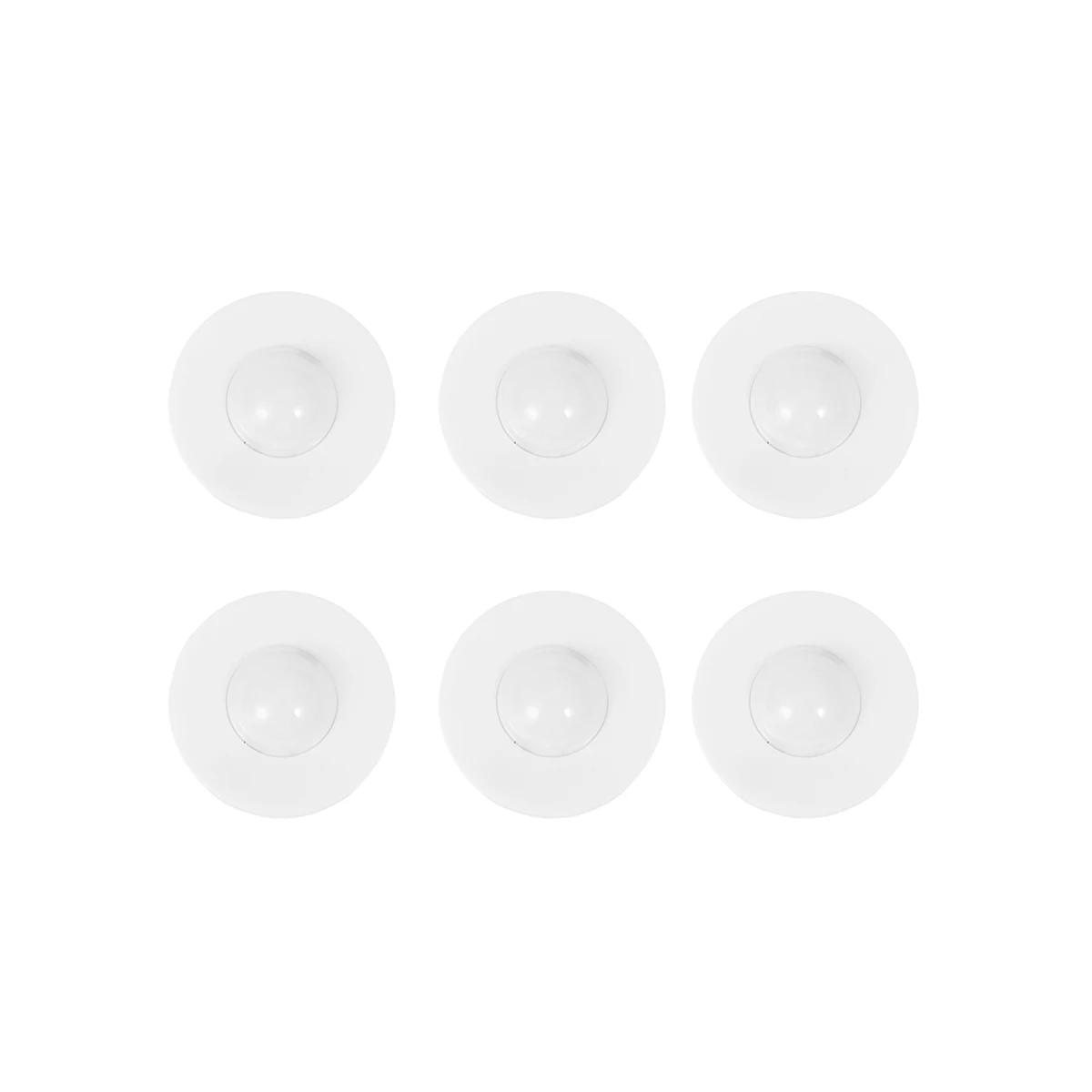Luce notturna a LED per armadio intelligente da 6 pezzi per cucina, camera da letto, armadio, controllo touch, luminosità regolabile, piccola lampada da notte bianca calda