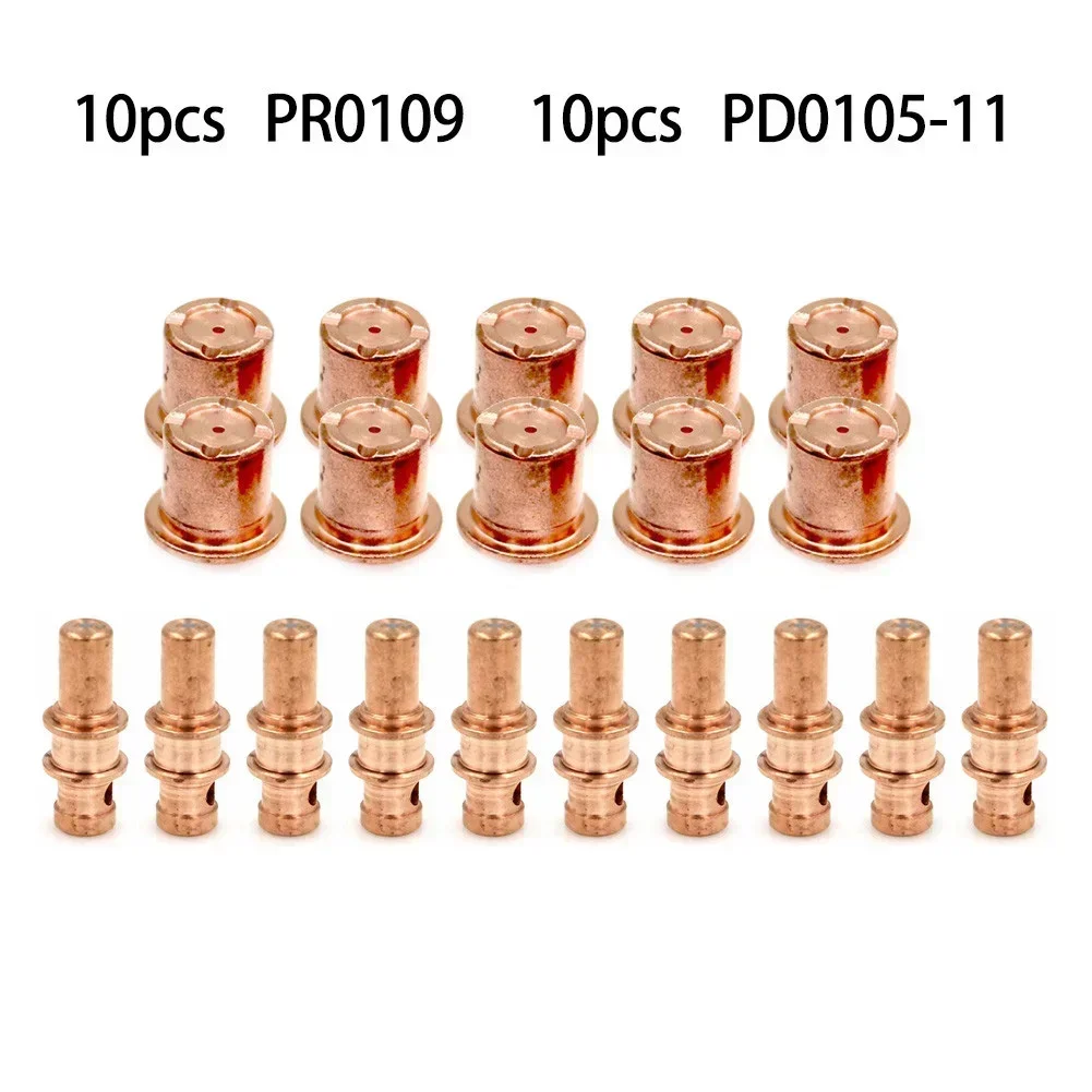 Imagem -05 - Eletrodo de Tocha de Corte de Plasma Pr0109 Pontas de Bico Pd010511 para Trafimet A81 Pr0109 Eletrodo de Tocha de Plasma 20 Peças