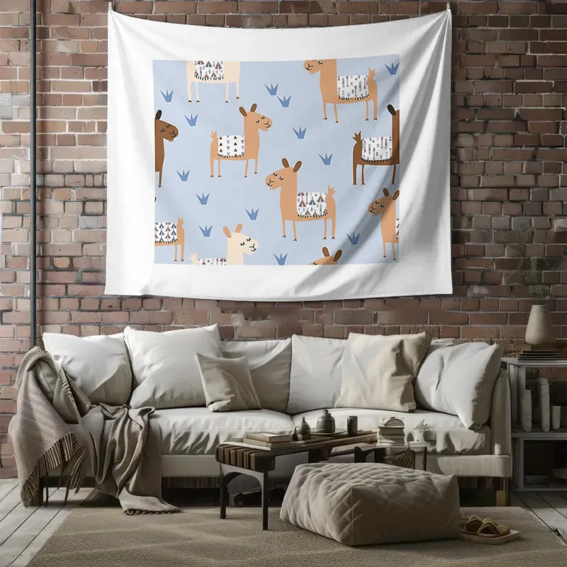 Boho Wall Tapestry Aesthetic Room Decor Nature Mountain Landscape Tapestry Hippie Wall Hanging Dorm Room Decor Vintage Wall Art - view 6