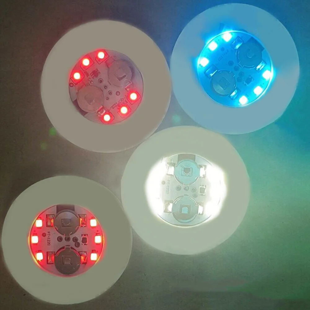 2/5/10Pcs ขวดไฟ6Leds แบตเตอรี่ Powered Glow LED Coasters Super Bright โคมไฟสำหรับเทศกาลงานแต่งงาน Party Decor