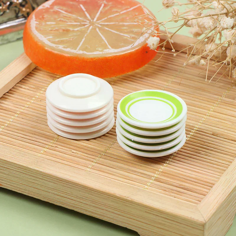 1 세트 내구성이 뛰어난 미니 음식 접시 식기류 미니어처 인형 집 액세서리