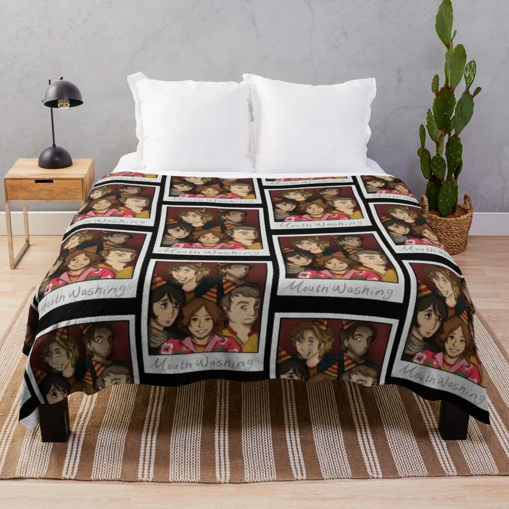 

Mouthwashing Game Retro Throw Blanket Luxurious Soft Fuzzy Blanket for Sofa Bed