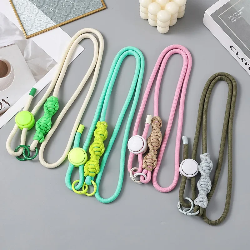 Universal Adjustable Phone Lanyard Crossbody Strap Anti-Loss Outdoor Shoulder Phone Strap Accessory Fashionable 0.8x120cm