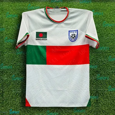Summer Fashion Bangladesh Short Sleeve Football Jersey  For Men And Women Outdoor Casual Style Fashion Men And Women T-Shirts