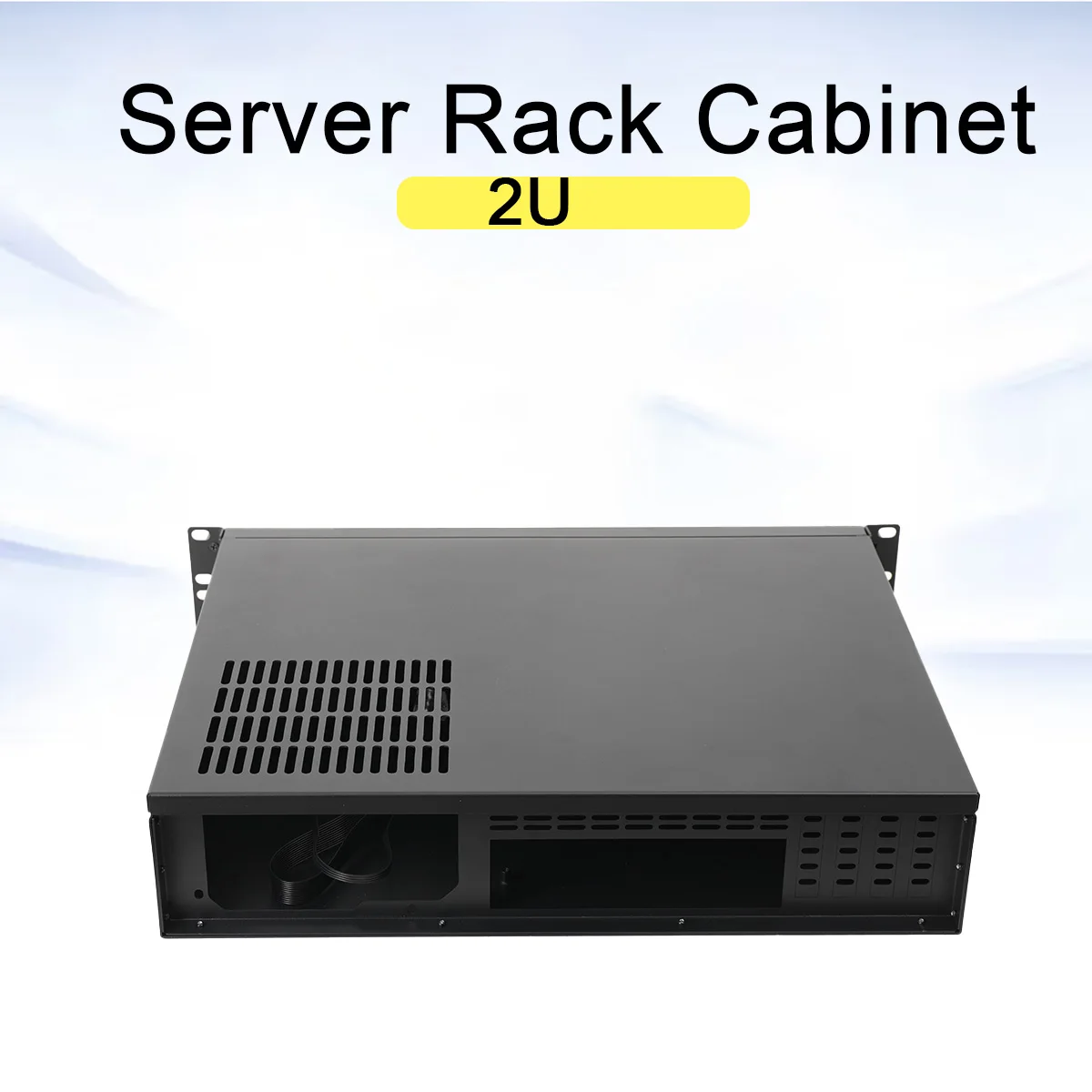 2U Chassis Aluminum Panel Ultra Short Industrial Control Server Chassis Data Storage Motherboard Server Case