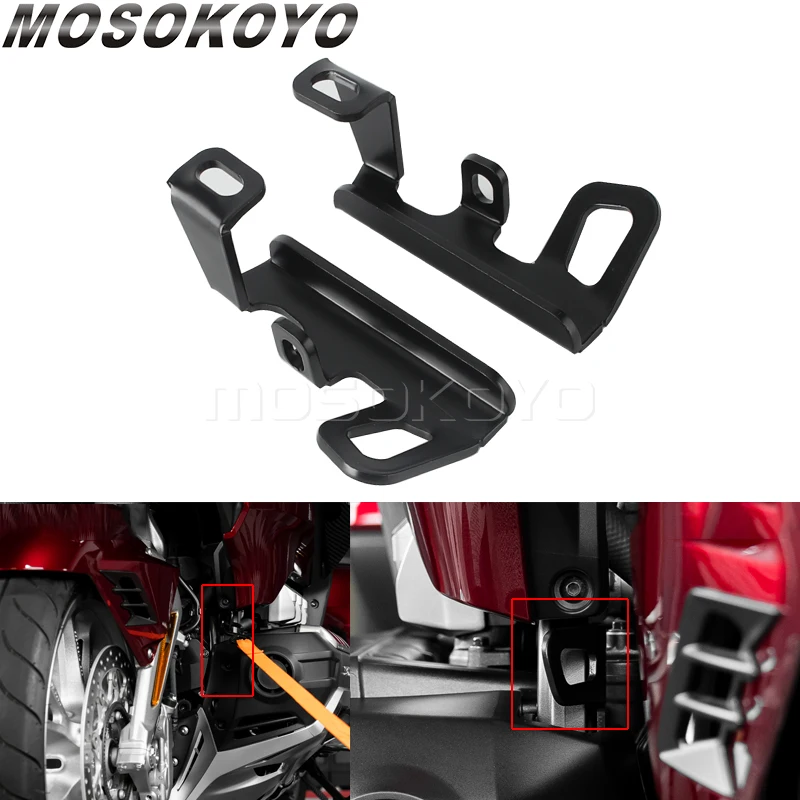 

Motorcycle Front Tie Down Mount Strapdown Point For Honda Gold Wing GL1800 2018-2022 Goldwing GL 1800 Tie-Down Brackets Anchors