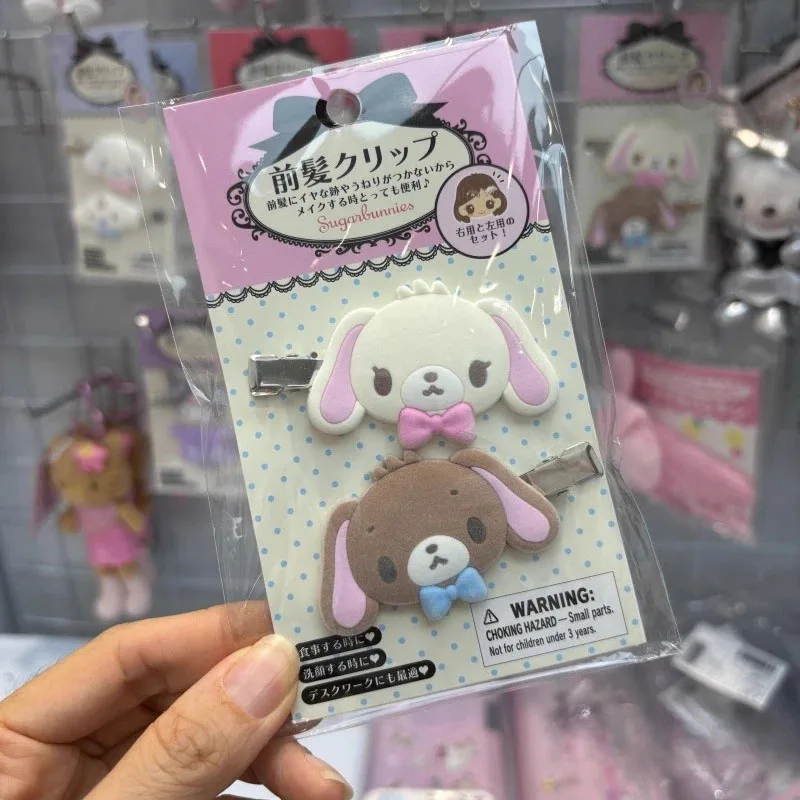 Kawaii Sugarbunnies Hairpin Cartoon Kuromi My Melody Sweet Girl Bangs Side Clip Creative Cinnamoroll Hair Clips Christmas Gifts view 3