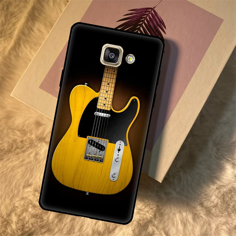 Funda de guitarra para Samsung Galaxy A3, A5, 2016, J3, J5, J7, 2017, J2, J6, J4 Plus, J8, A6, A7, A8, A9, 2018