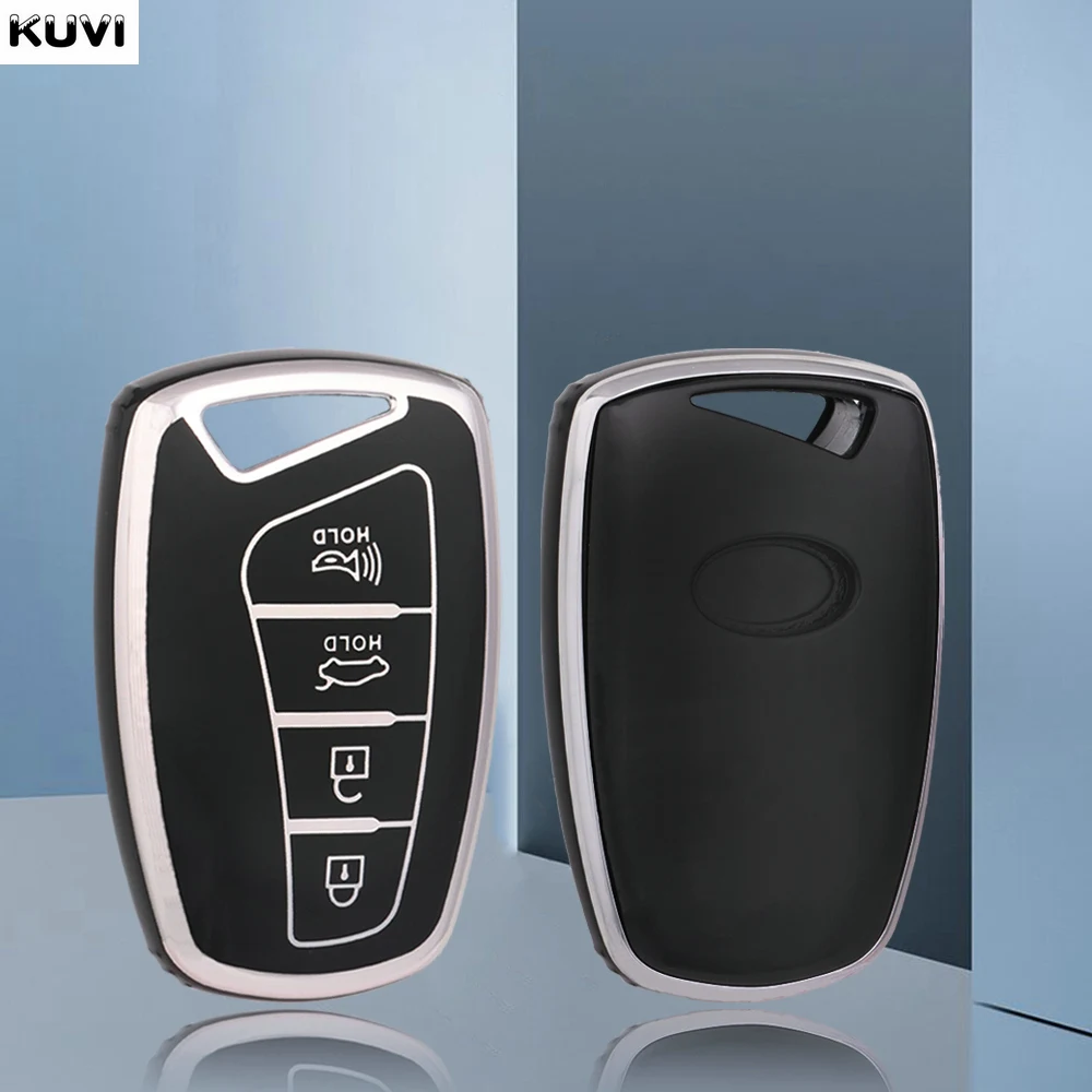 Mode TPU Auto Schlüssel Fall Abdeckung Shell Fob für Hyundai Santa Fe Sport ix45 Equus hundert jährige Genesis G80 Größe Azera 2013-2016