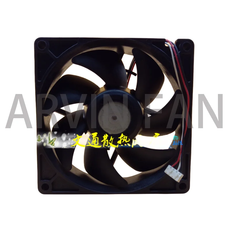 Ventilateur de refroidissement serveur 3 fils U92T24MHA7-53J56 DC 12V 0.08A 92x92x25mm