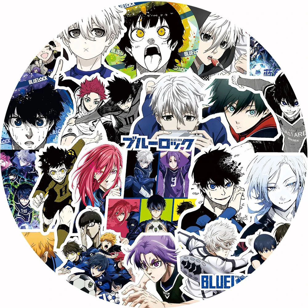 20/40/80pcs Blue Lock Anime Stickers Cool Nagi Isagi Sticker Skateboard Laptop Notebook Motorcycle Suitcase Bachira Hyoma Decal