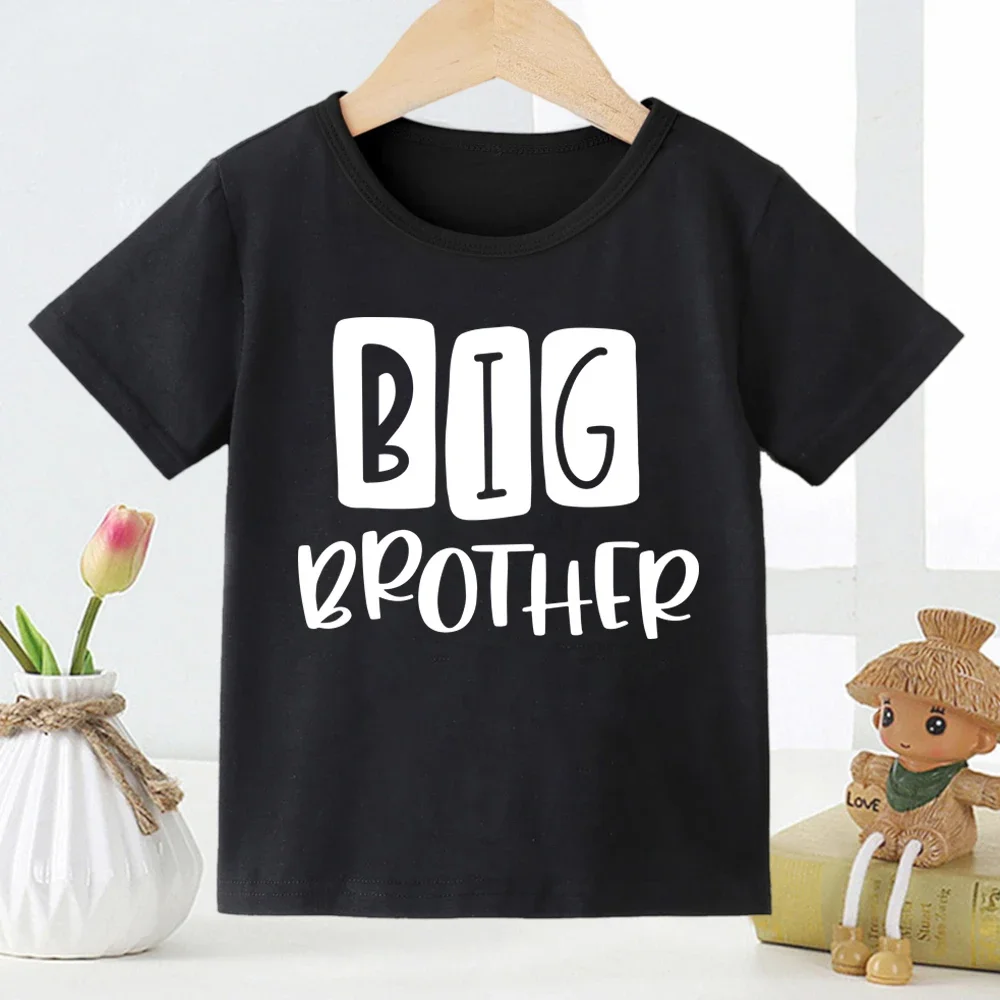 Big Brother Saurus Kids T Shirt Big Brothers Big Sisters Letter-printed Children's T-shirt Stranger Things Tops Tee Huggy Wuggy