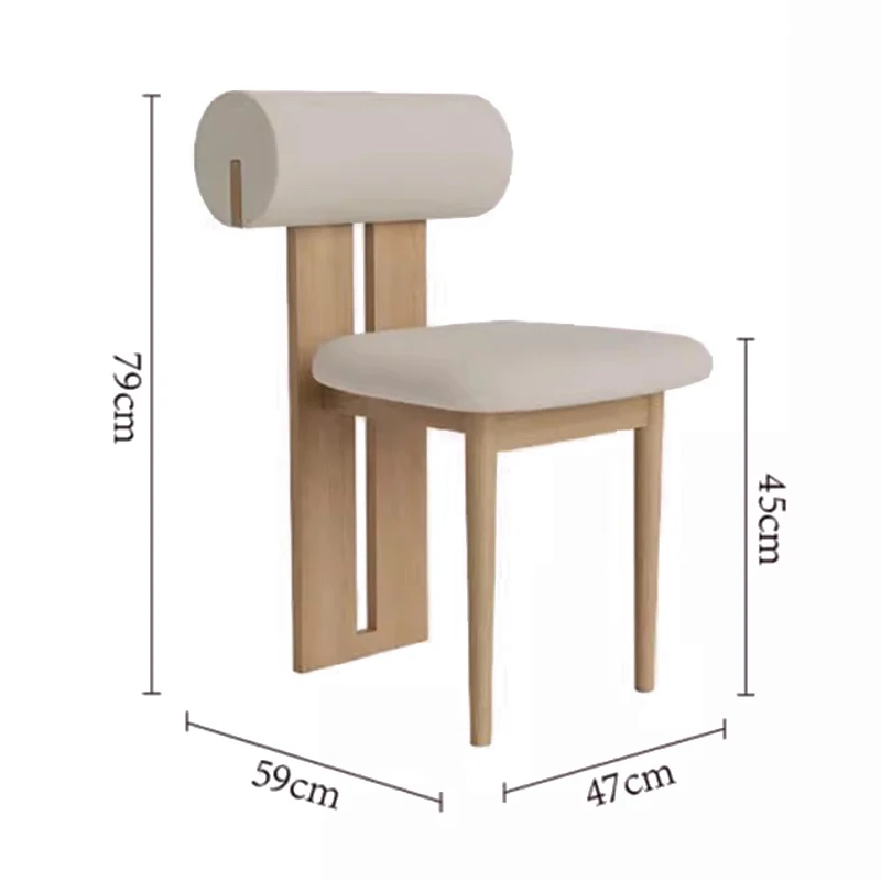 Italian Minimalism Dining Chair Nordic Solid Wood Modern Luxury Dining Chair Living Room Coffee Shop Home Furniture Cadeira FYDC