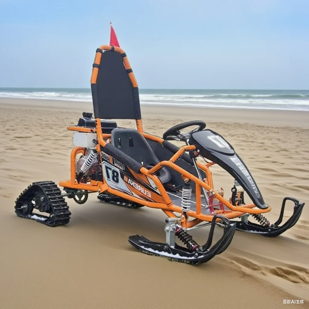 

NEW 125CC Snow Vehicle 60KM/H Moto Remote Snow Racer Snowmobile For Kids