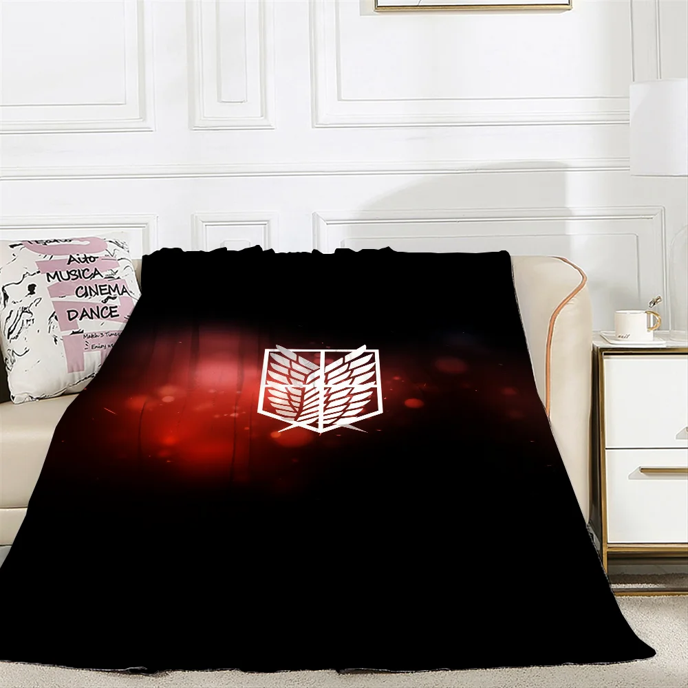 Cotton Blanket Bed Attack on Titan Fluffy Soft Blankets & Throws Blankets for Sofa Luxury Home and Decoration Knitted Plaid Knee