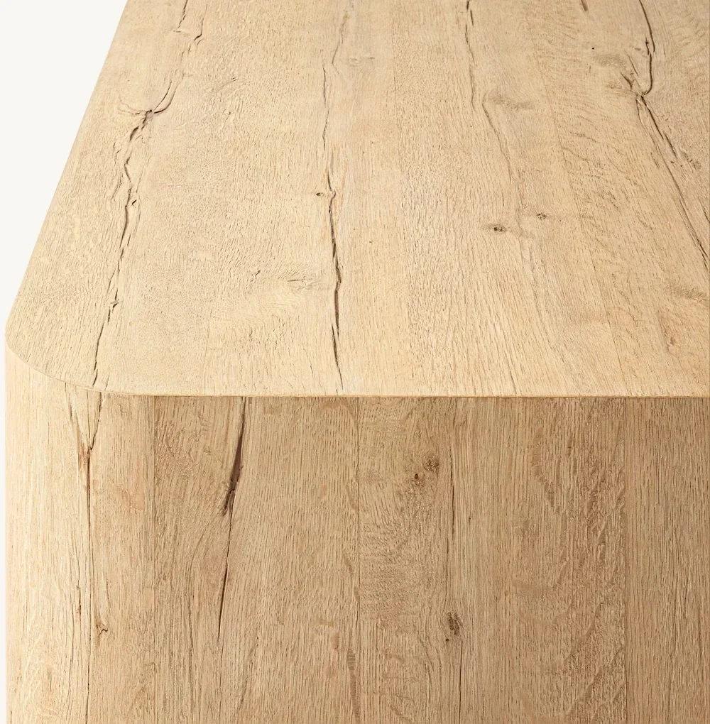 Anpassbarer Tisch Innenimisbel اليد gefertigte Masivholz Eiche Furniere Einzigartiges Muster Couch tisch A