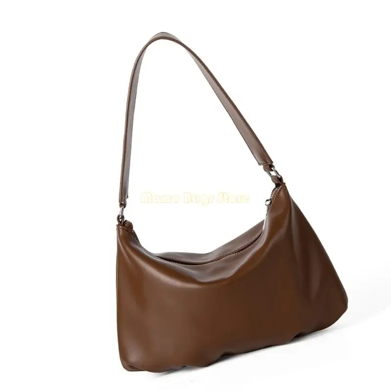 X90D حقيبة يد كورية ناعمة من البولي يوريثان تحت الإبط، حقيبة يد رفيعة دائمة للنساء