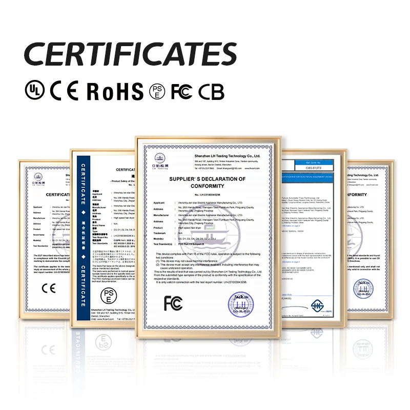 مجفف شعر بمحرك أيوني عالي الأداء للصالونات والاستخدام الخارجي مع فوهات مكثف بتقنية بلا أوراق