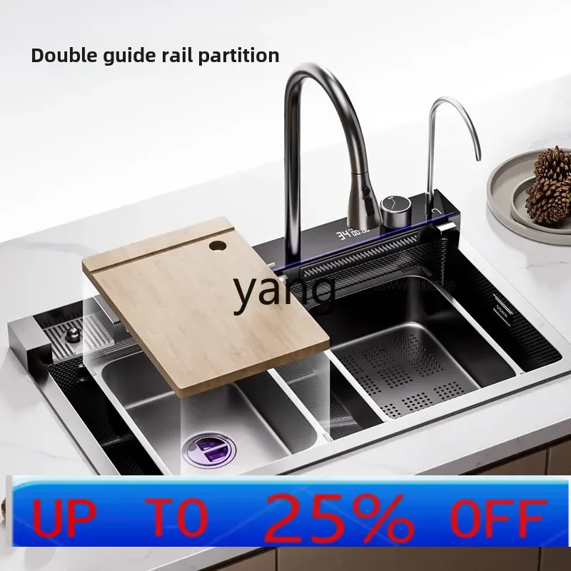 LH stainless steel large single slot multi-functional kitchen sink sink under the counter basin