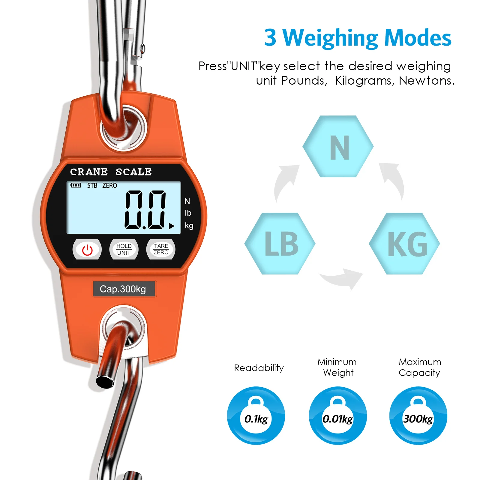 Żuraw przejezdny skala 660lb/300kg Heavy Duty elektroniczna cyfrowa waga waga z hakiem bagaż torba waga elektroniczna waga