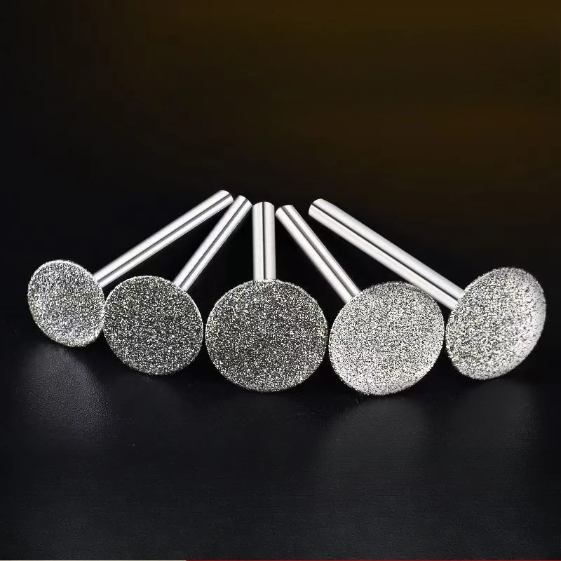 10/5PCS Grinding Bit Accessory Ultra-Thin 2.35mm T Head Shank Diamond Mounted Point Stone Jade Carve Polish Engrave Tools Set