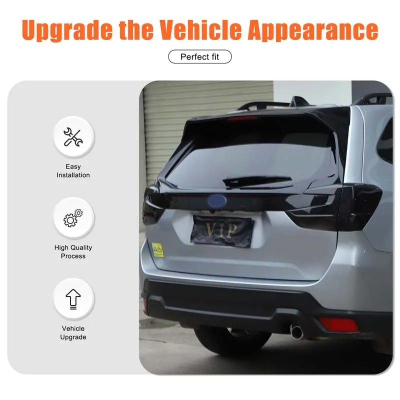 

ABS Car Rear Outer Tail Light Cover Trim Tail Lamp Rear Turn Signal Sticker For Subaru Forester 2019-2024 Auto Accessories