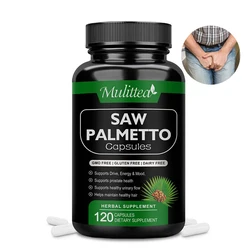 Mulittea Saw Palmetto Supplement Help Promote Prostate Health Support Bladder & Less Urination&Prevents Hair Loss