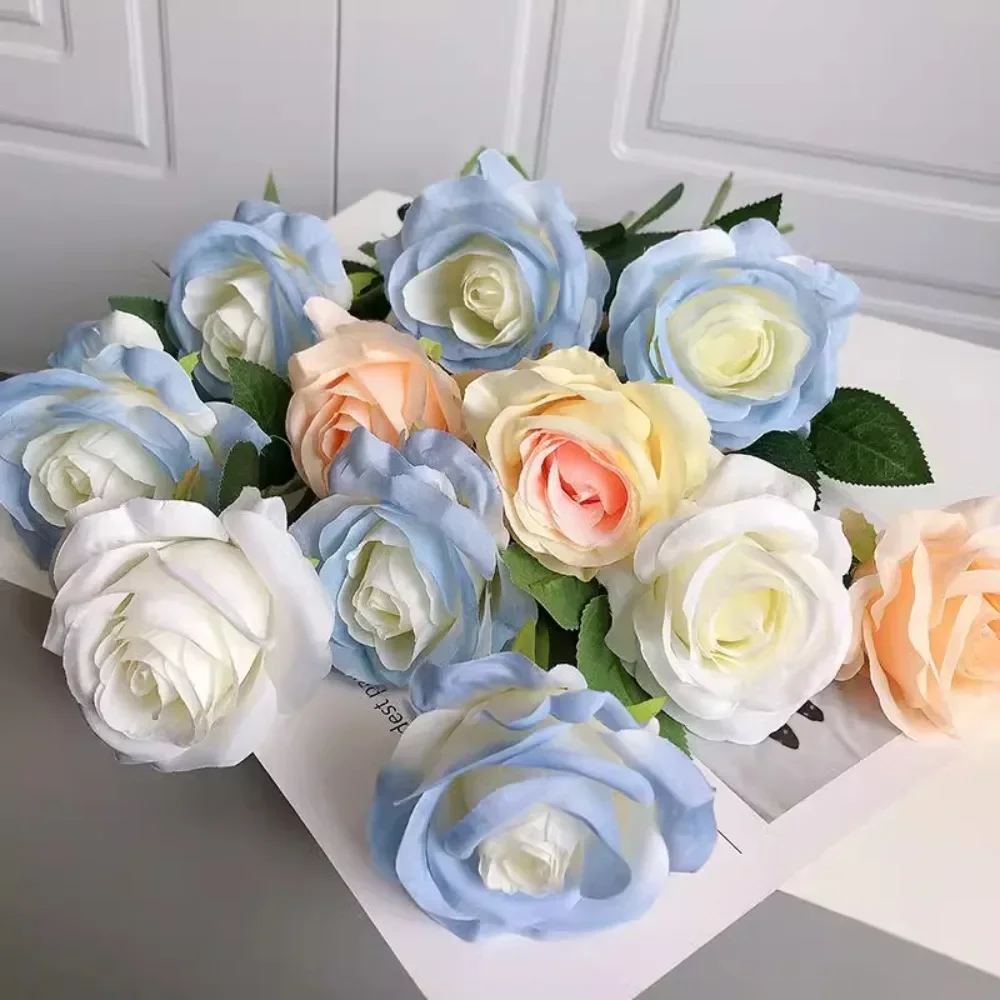 

3/5Pcs Tulip Rose Artificial Flower Bouquet for DIY Home Room Table Decor Wreath Gift Box Scrapbooking Wedding Christmas Decor