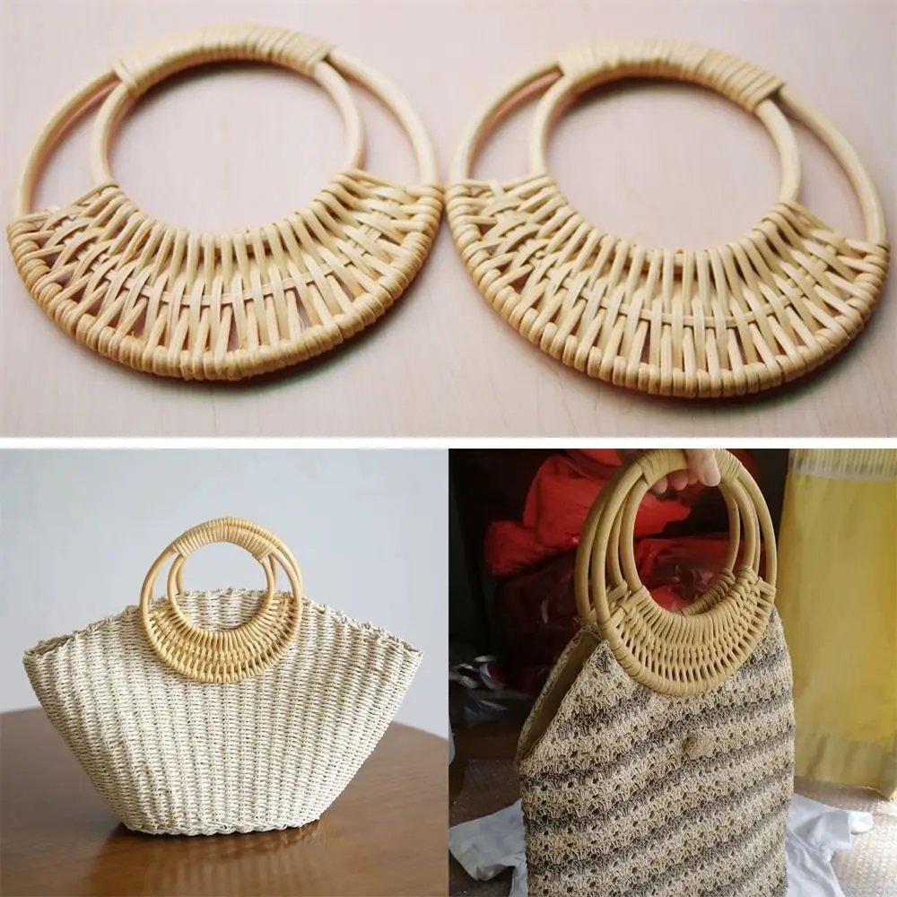 Detachable Straw Bag Handles Handbag Handles Bag Handle Replacement Tote