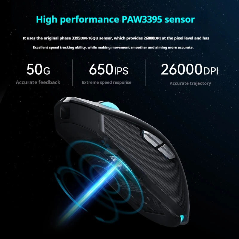 G4mpro Personalized Wireless Mouse Pwa3395 Chip Lightweight Design Long Lasting Battery Life Laptop Office Compatible Mouse