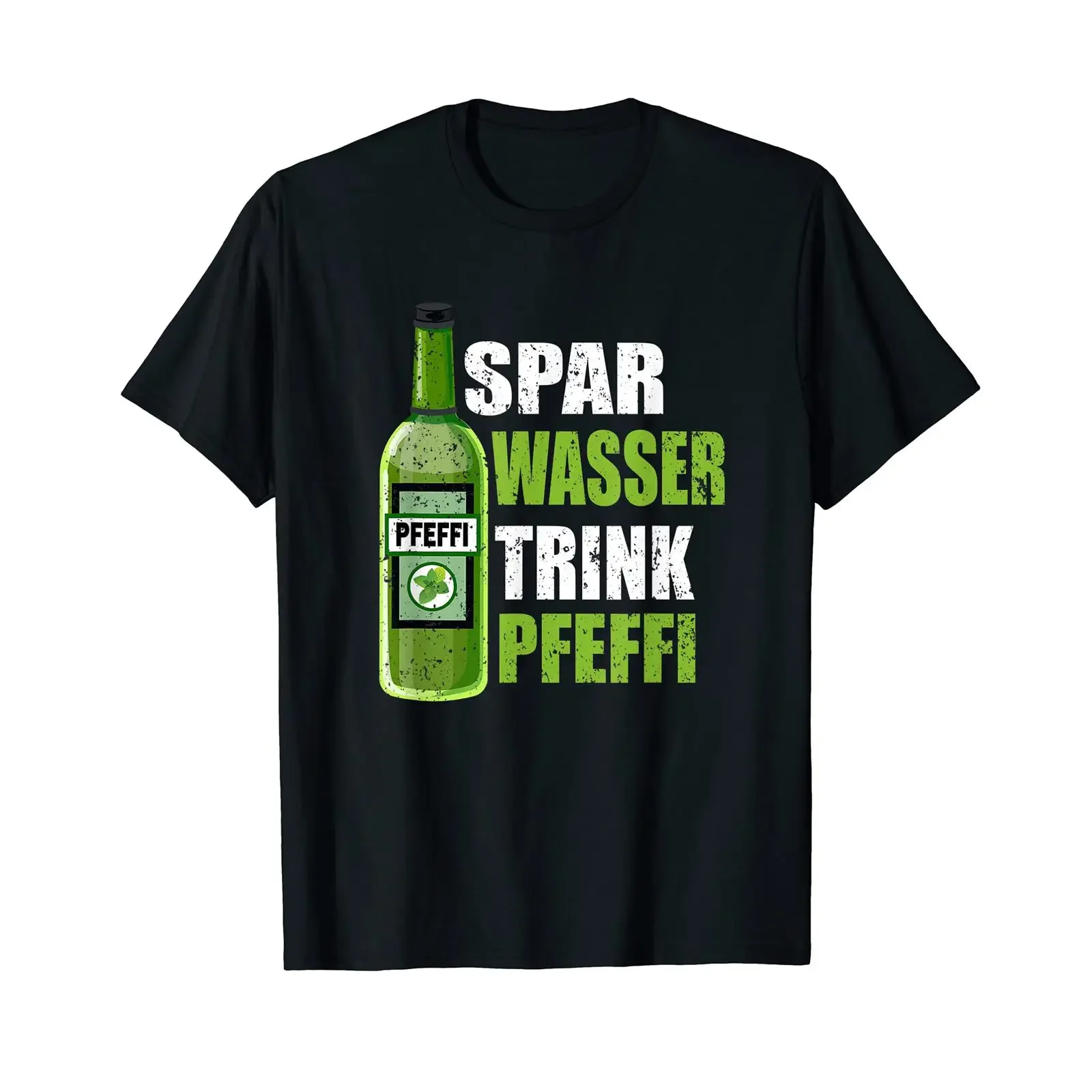 Pfeffi peppermint liqueur schnapps T shirt vintage Washed Unisex Versatile Top For Everyday Wear streetwear Stretched
