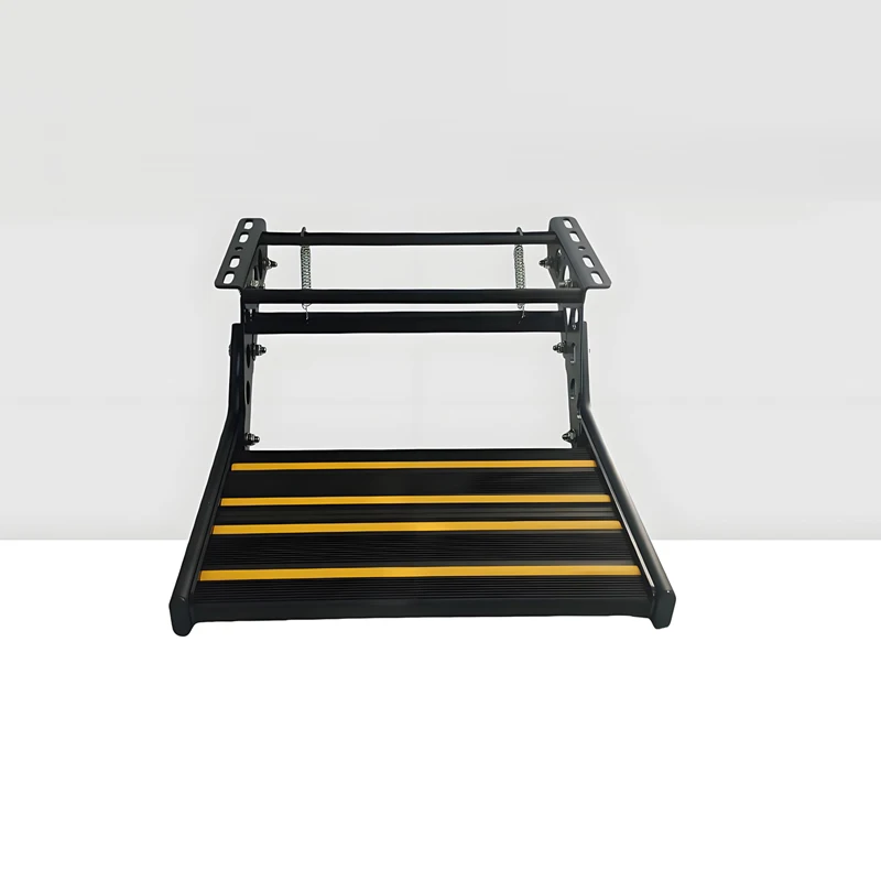 

Single-Layer RV Step with LED Universal Heavy-Duty Folding Stair 200kg Aluminum Alloy Folding Step for Camper Caravan Motorhome