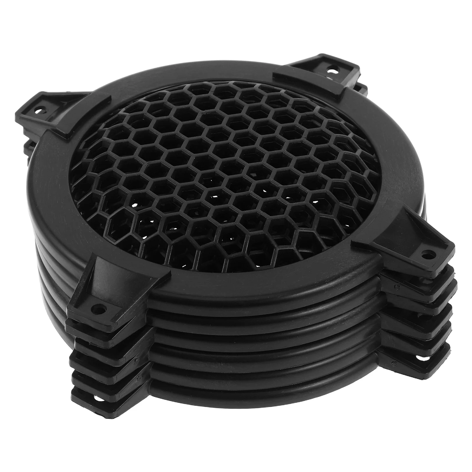 

6pcs Black Round Speaker Grille 4Inch Plastic Mesh Cover For Woofer Audio Speaker Protector Subwoofer Grill Car Home Diy
