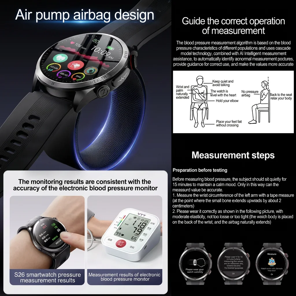 New High-end AI Diagnostic Air - Smartwatch Health Watches For Women recension och pris