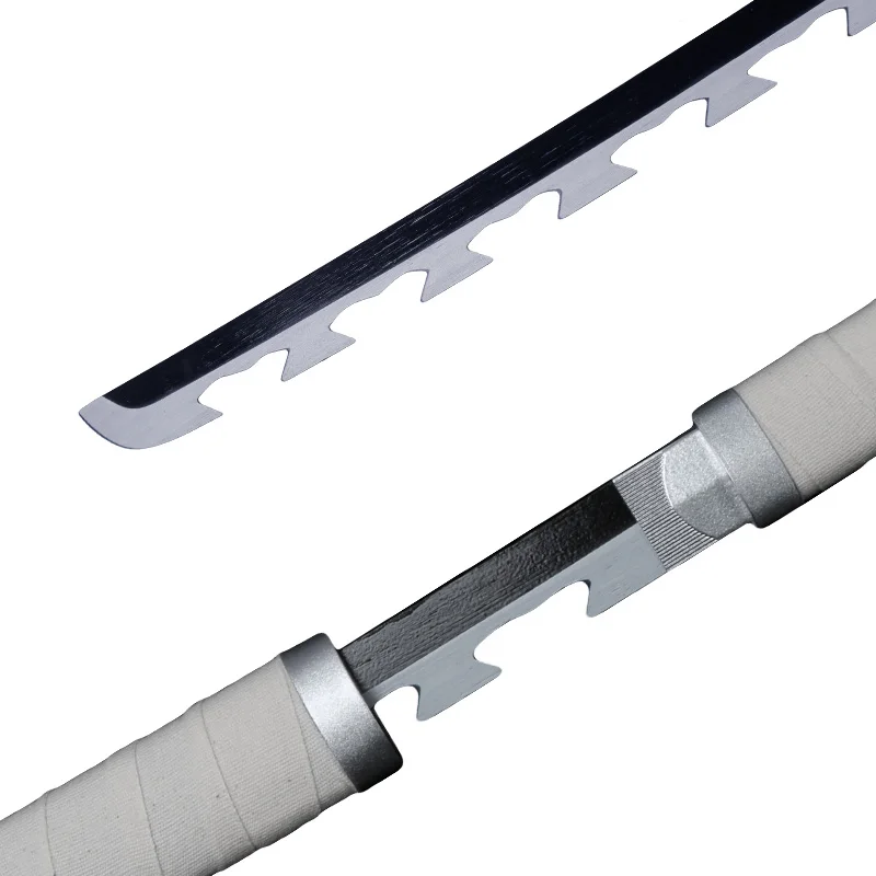 Accesorios de cosplay de anime japonés, espada samurái Katana, hoja de bambú no afilada, regalo de vacaciones coleccionable, con soporte para espada y cinturón