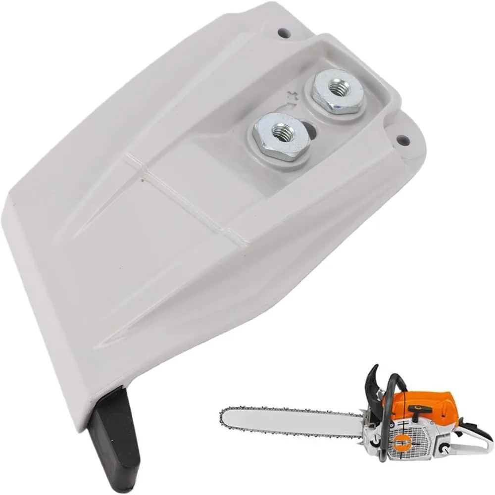 White Chain Sprocket Cover Plastic Compact Chainsaw Sprocket Guard Easy to Install Chainsaw Clutch Guard for MS462 MS462C