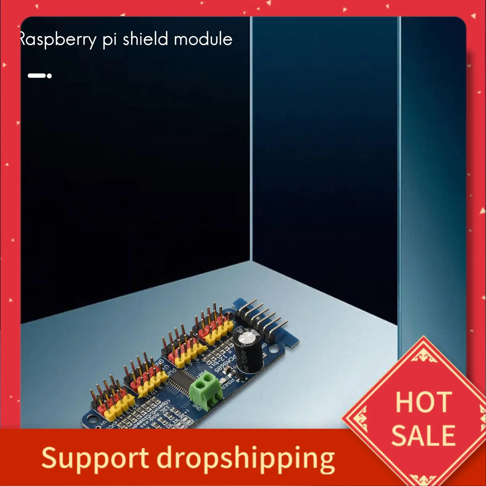 B44C 16 canales PWM/Servo controlador interfaz IIC-PCA9685 para Arduino o Raspberry Pi Shield módulo Servo Shield