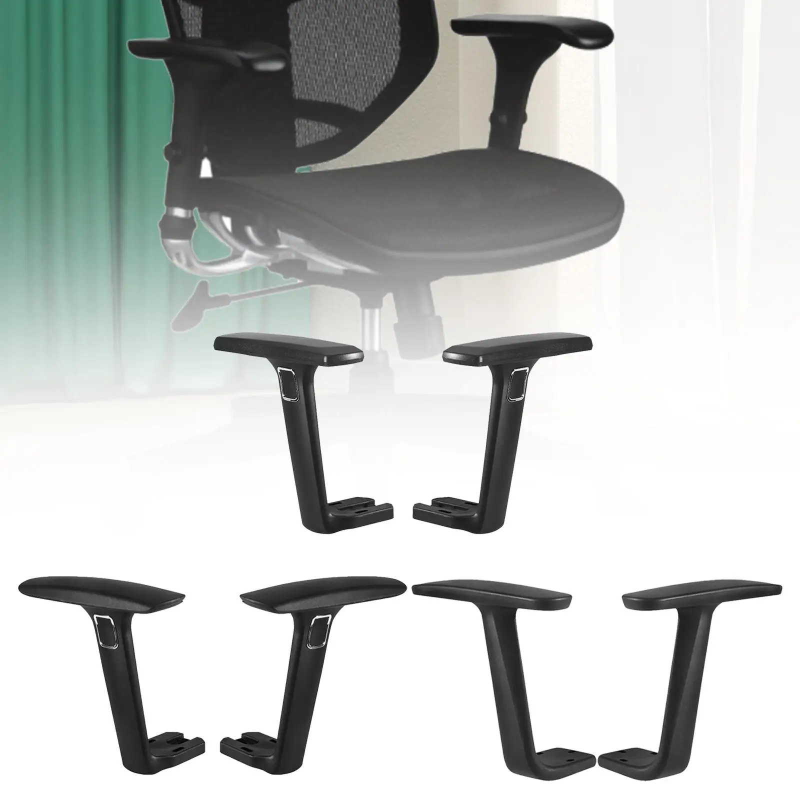 Ergonomic Armrest Pair for Enhanced Gaming Experience - Simple Setup