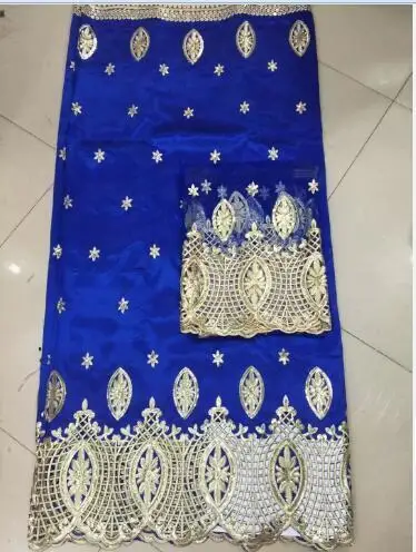 

Blue +sequins!2015 High quality African George Fabric Swiss Voile Lace for party dress !LJ