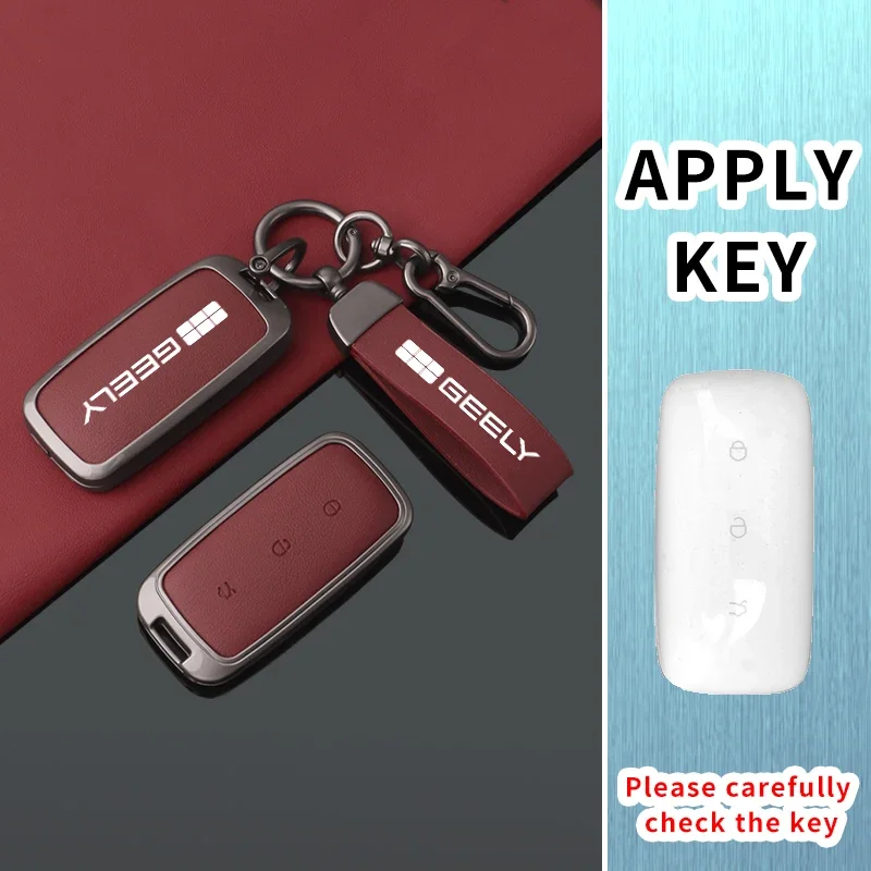 Car Key Holder for Geely Galaxy L6 EX5 Cityray Starry 8 E5 L7 EMI NO.1 Proton E.MAS 7 5 E8 Car Key Case Cover Accessories 3