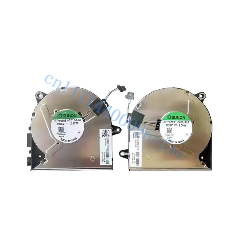 Nouveau ventilateur de refroidissement CPU+GPU pour ordinateur portable HP Zbook Power 15 G7 G8 G3I HSN-Q26C EG75070S1-C600-S9A EG75070S1-C610-S9A DC5V 0.5A Fan 0.2