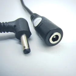90 Degree DC 3.5mm x 1.35mm Adapter Male to Female Converter Data Extension Connector