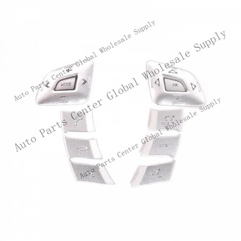 L+ Silver Alloy Steering Wheel For Jaguar XJL Control Button Sticker Trim 10-2019