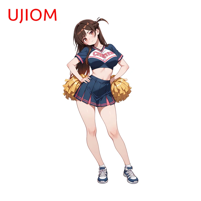 UJIOM Chizuru Mizuhara Sexy Waifu Wall Sticker Cheerleader Enchanting Unique Scratch Proof Decal Kitchen Cupboard Decoration